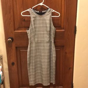 banana republic plaid print dress